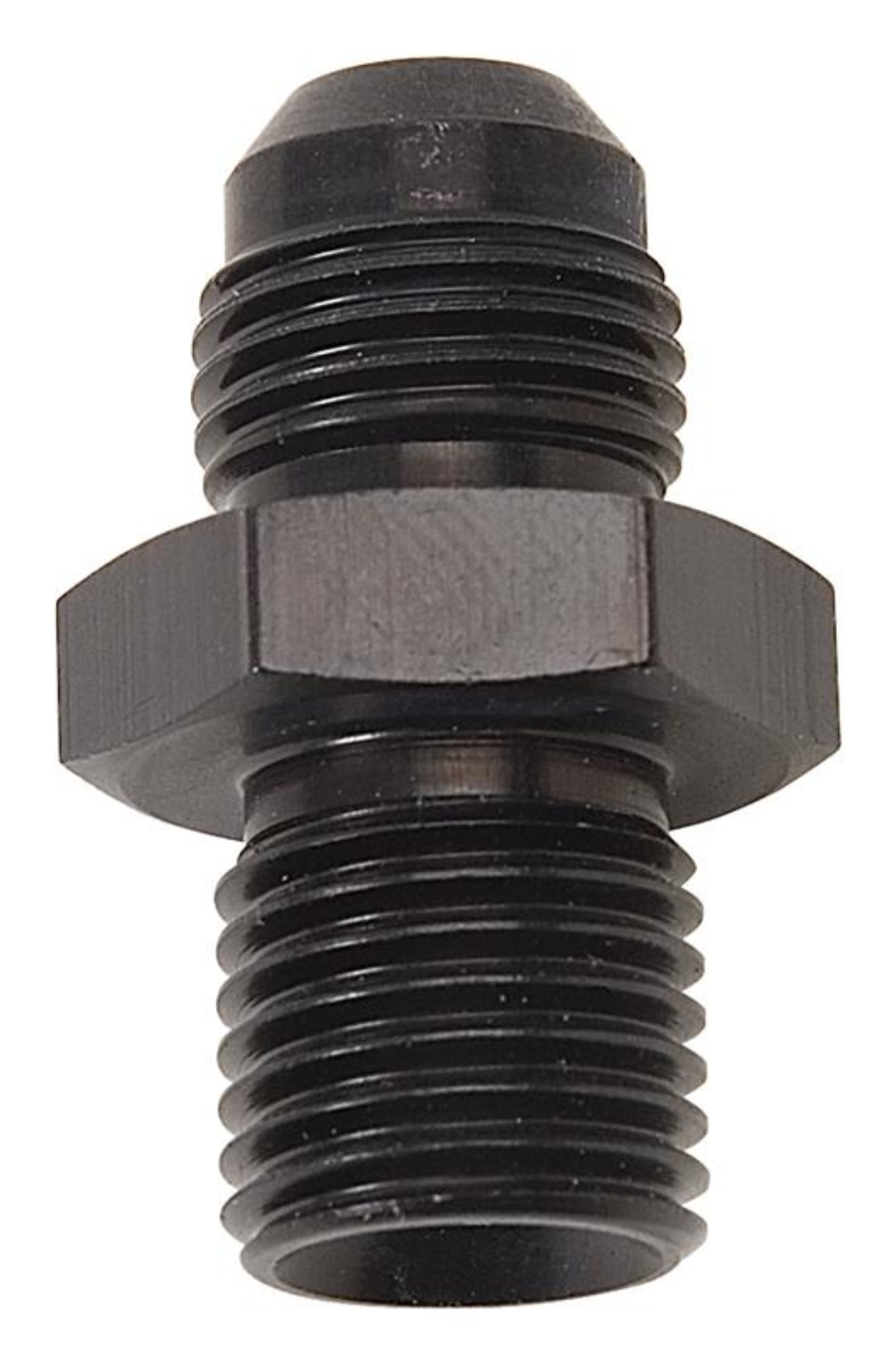 Picture of 6AN Flare To 12mm X 1.5 Metric Adapter Fitting With Black Finish