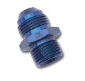 Picture of 6AN Flare To 12mm X 1.5 Metric Adapter Fitting With Blue Finish