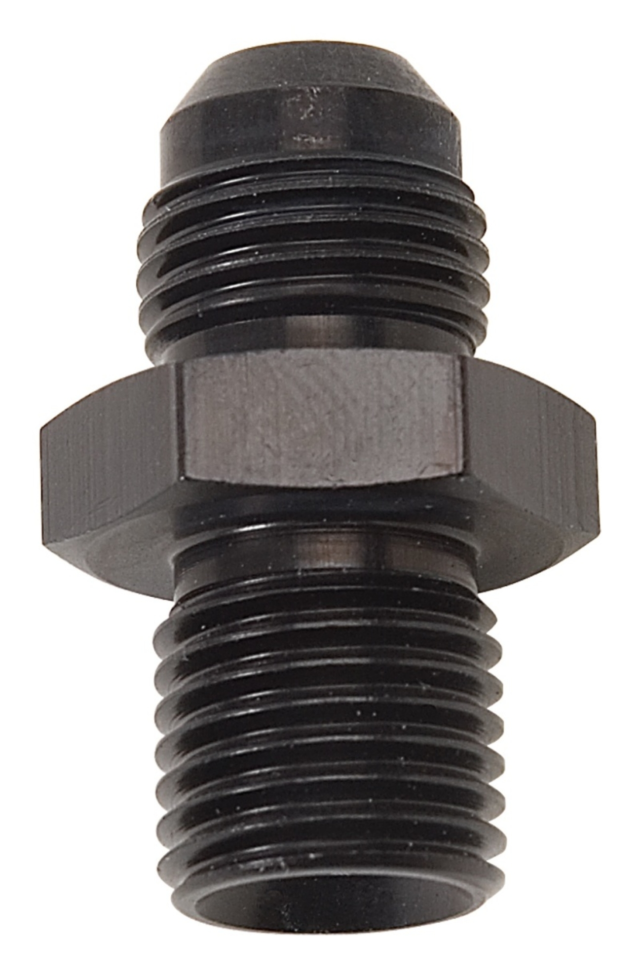 Picture of 6AN Flare To 16mm X 1.5 Metric Adapter Fitting With Black Finish