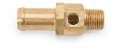 Picture of 3/8" NPT x 17MM Smooth Hose Adapter, 1/8" NPT Female Side Port, Gold Finish