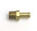 Picture of 1/4 NPT X 8mm (5/16") Hose Single Barb Edelbrock Manifold Brass Fitting