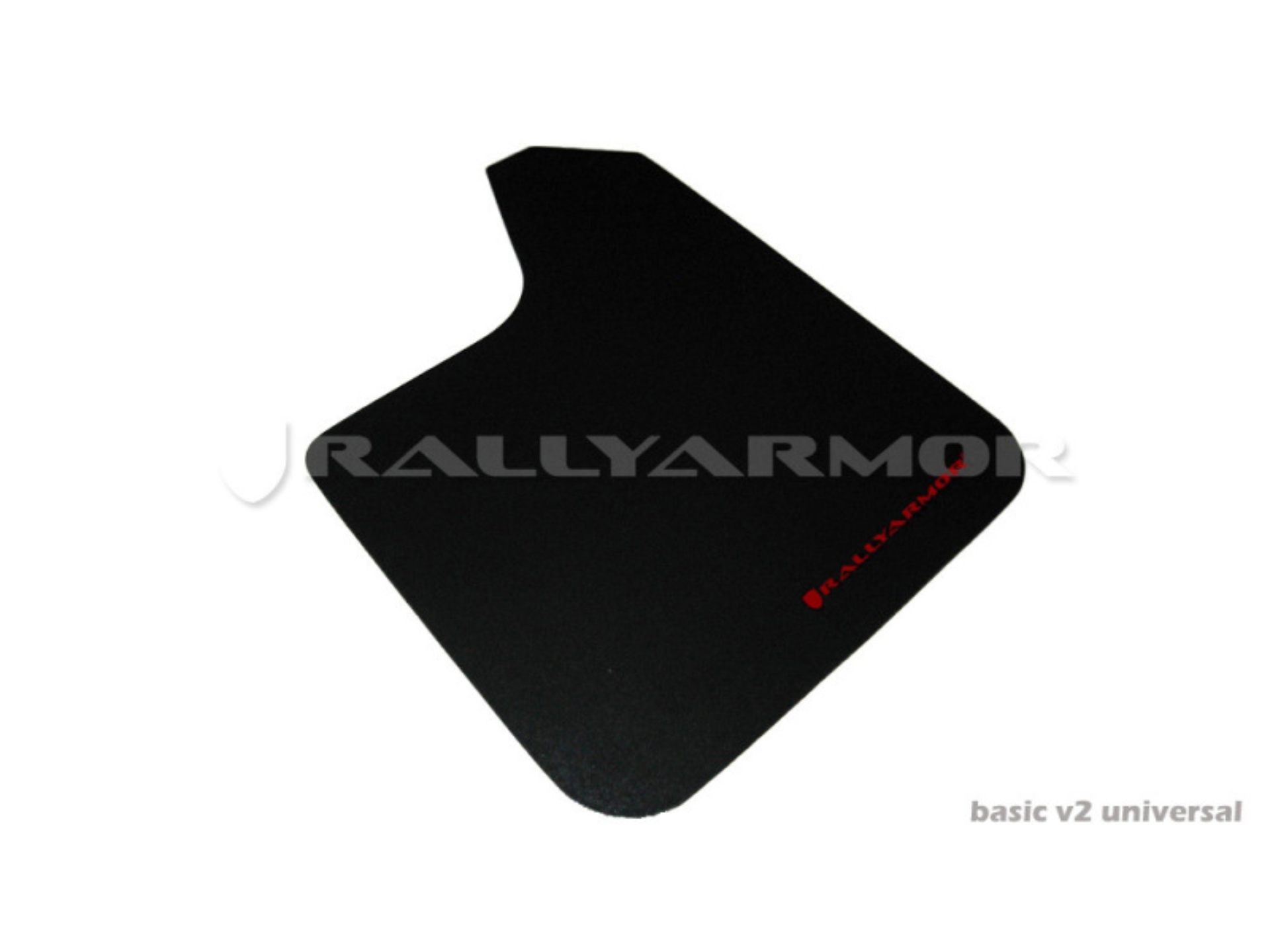 Picture of Rally Armor Universal Fit (No Hardware) Basic Black Mud Flap w/ Red Logo
