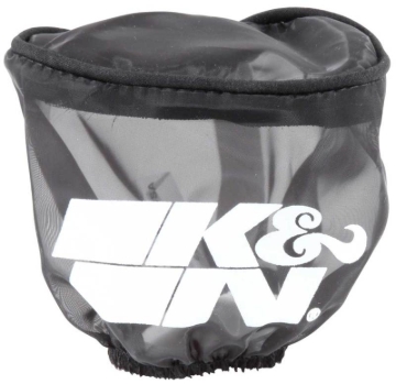 Picture of K&N Air Filter Wrap Black Oval Tapered 3.75in Base I/S Width x 2.5in Top I/S Width x 2.75in H