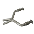 Picture of BBK 11-14 Mustang 5.0 Short Mid X Pipe With Catalytic Converters 3.0 For BBK Long Tube Headers