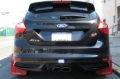 Picture of Rally Armor 12-19 Ford Focus ST / 16-19 RS Black Mud Flap w/Grey Logo