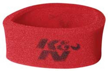 Picture of K&N Universal Airforce Pre-Cleaner Air Filter Foam Wrap - Round Straight - Red