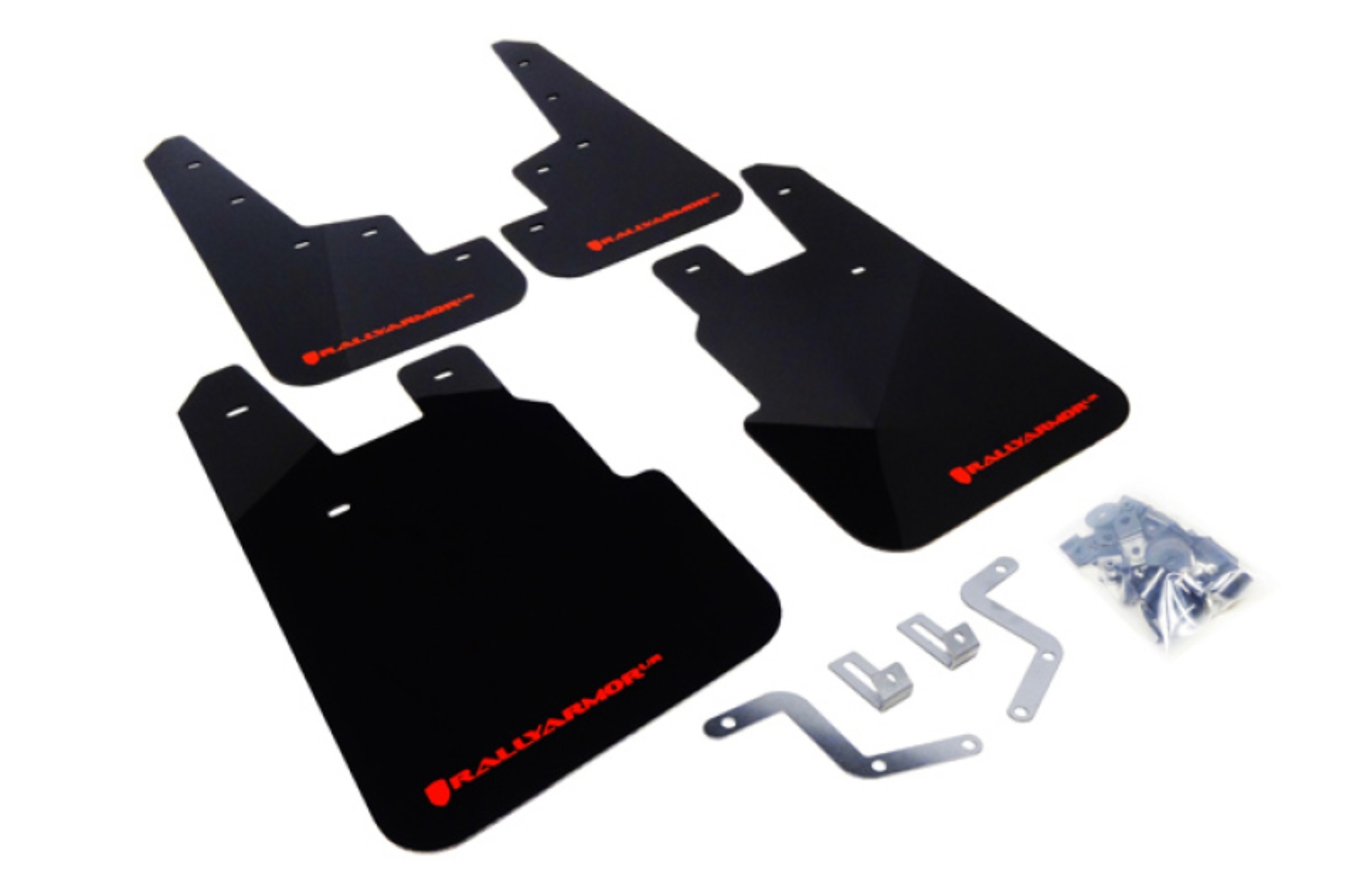 Picture of Rally Armor 14-18 Subaru Forester Black Mud Flap w/ Red Logo