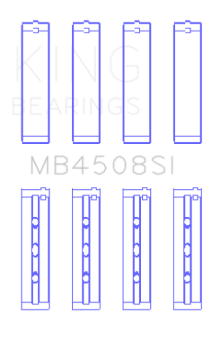 Picture of King Engine Bearings Acura J30A/J32A/J35A/J35Z Performance Main Bearing Set - Size STD