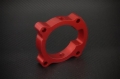 Picture of Torque Solution Throttle Body Spacer (Red): Hyundai Genesis Coupe 2.0T 10-12