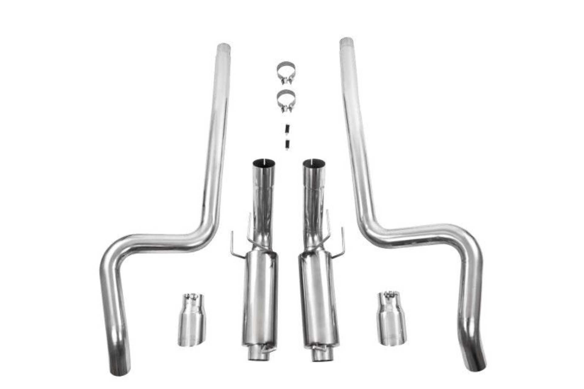 Picture of MBRP 11-14 Ford Mustang GT 5.0L Dual Split Rear Street Version T409 3in Cat Back Exhaust System