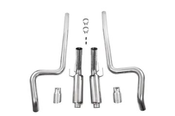 Picture of MBRP 11-14 Ford Mustang GT 5.0L Dual Split Rear Race Version T409 3in Cat Back Exhaust System