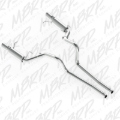 Picture of MBRP 11-14 Ford Mustang GT 5.0L Dual Split Rear Race Version AL 3in Cat Back Exhaust System