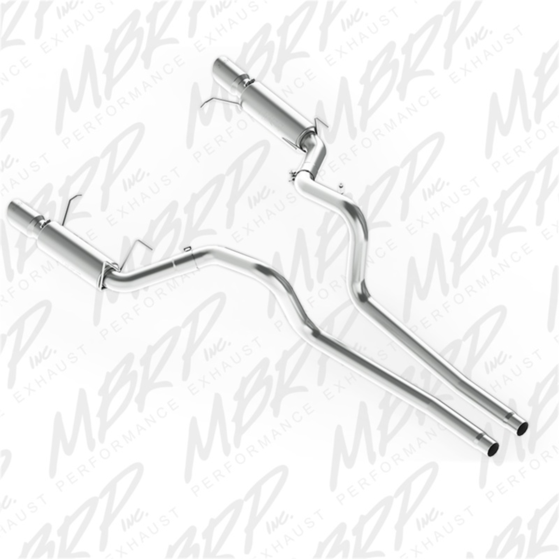 Picture of MBRP 11-14 Ford Mustang GT 5.0L Dual Split Rear Race Version AL 3in Cat Back Exhaust System