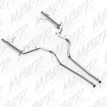 Picture of MBRP 11-14 Ford Mustang GT 5.0L Dual Split Rear Race Version AL 3in Cat Back Exhaust System