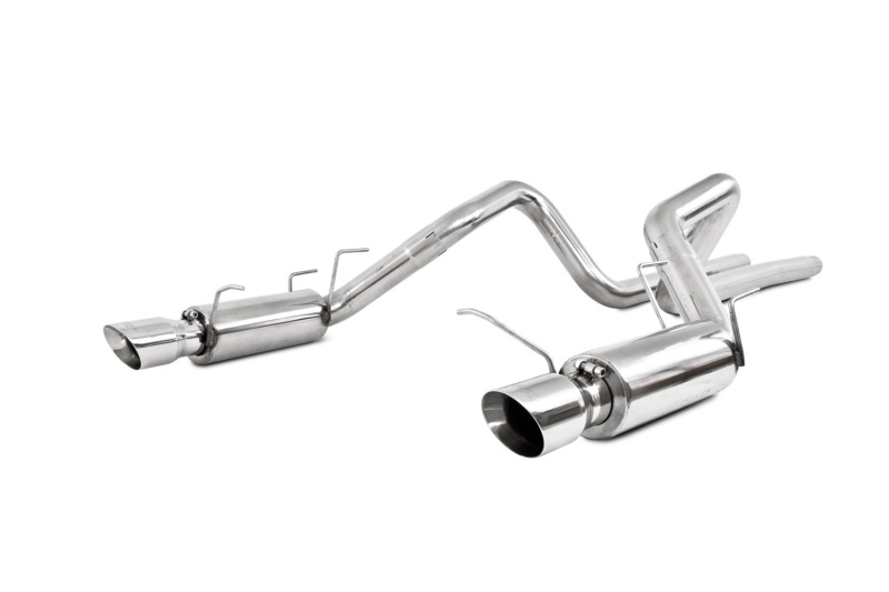 Picture of MBRP 11-14 Ford Mustang GT 5.0L Dual Split Rear Race Version T409 3in Cat Back Exhaust System
