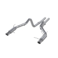 Picture of MBRP 11-14 Ford Mustang GT 5.0L Dual Split Rear Race Version AL 3in Cat Back Exhaust System