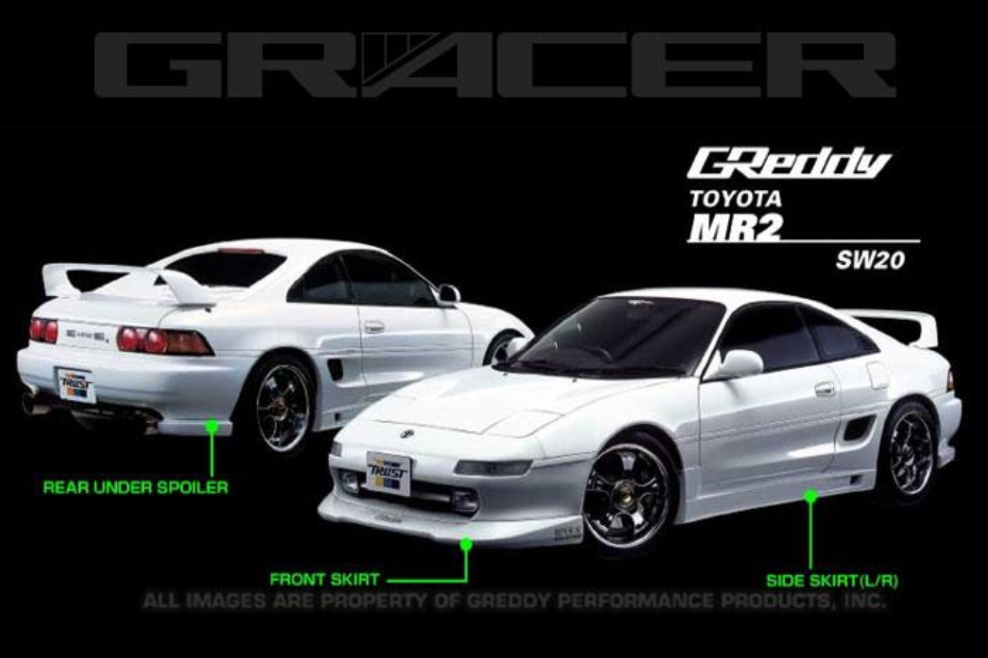 Picture of GReddy 90-96 Toyota MR-2 Side Skirts (2 pcs)