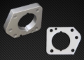 Picture of Torque Solution Throttle Body Spacer (Silver): Honda Civic LX/EX/DX 2006-2011