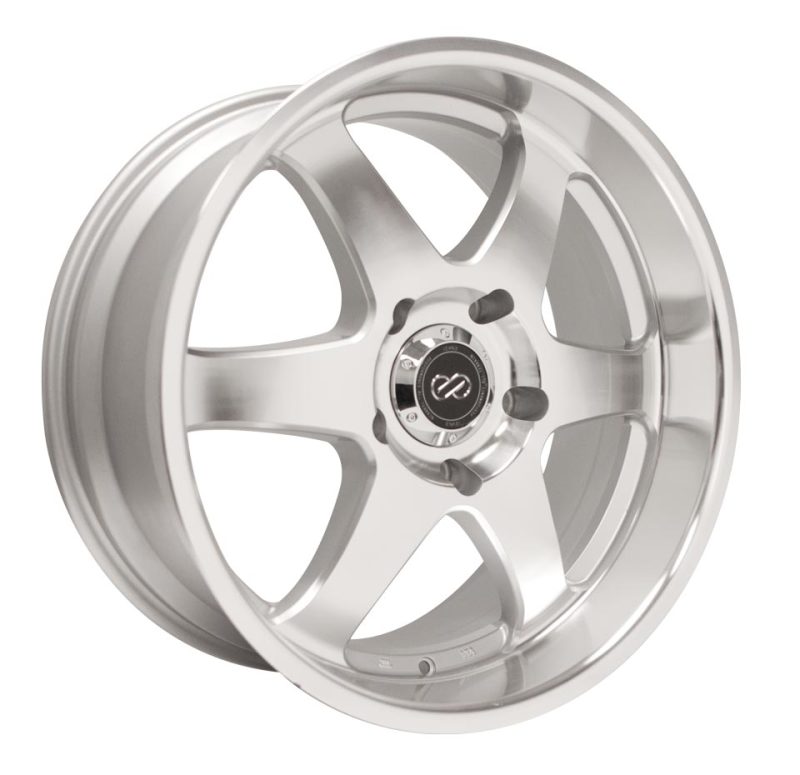 Picture of Enkei ST6 17 x 8 35mm Offset 6x139.7 Bolt Pattern 78mm Bore Dia Silver Machined Wheel