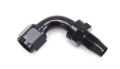 Picture of 8AN 2-Piece 90 Degree Swivel Hose End Without Socket With Black Finish