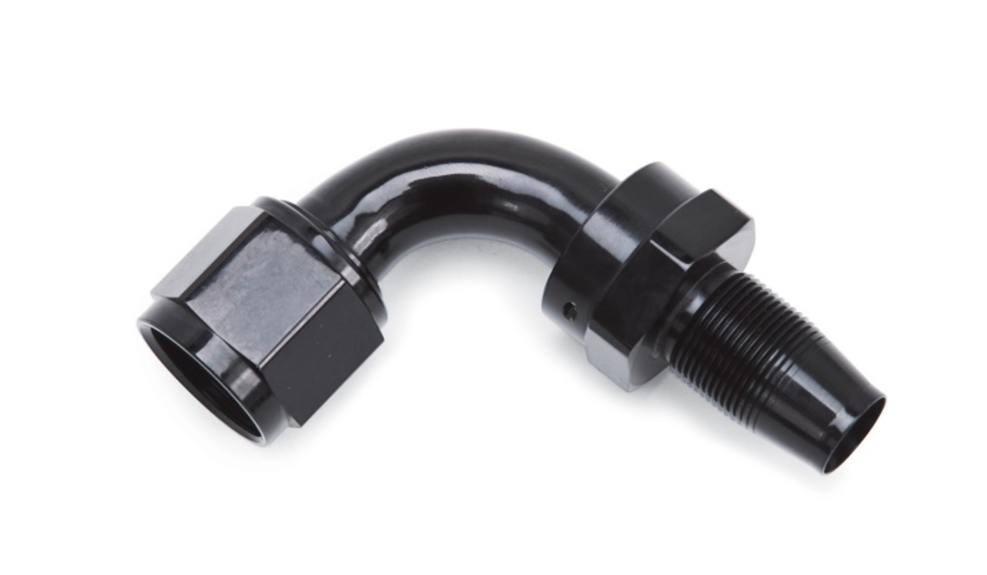 Picture of 10AN 2-Piece 90 Degree Swivel Hose End Without Socket With Black Finish