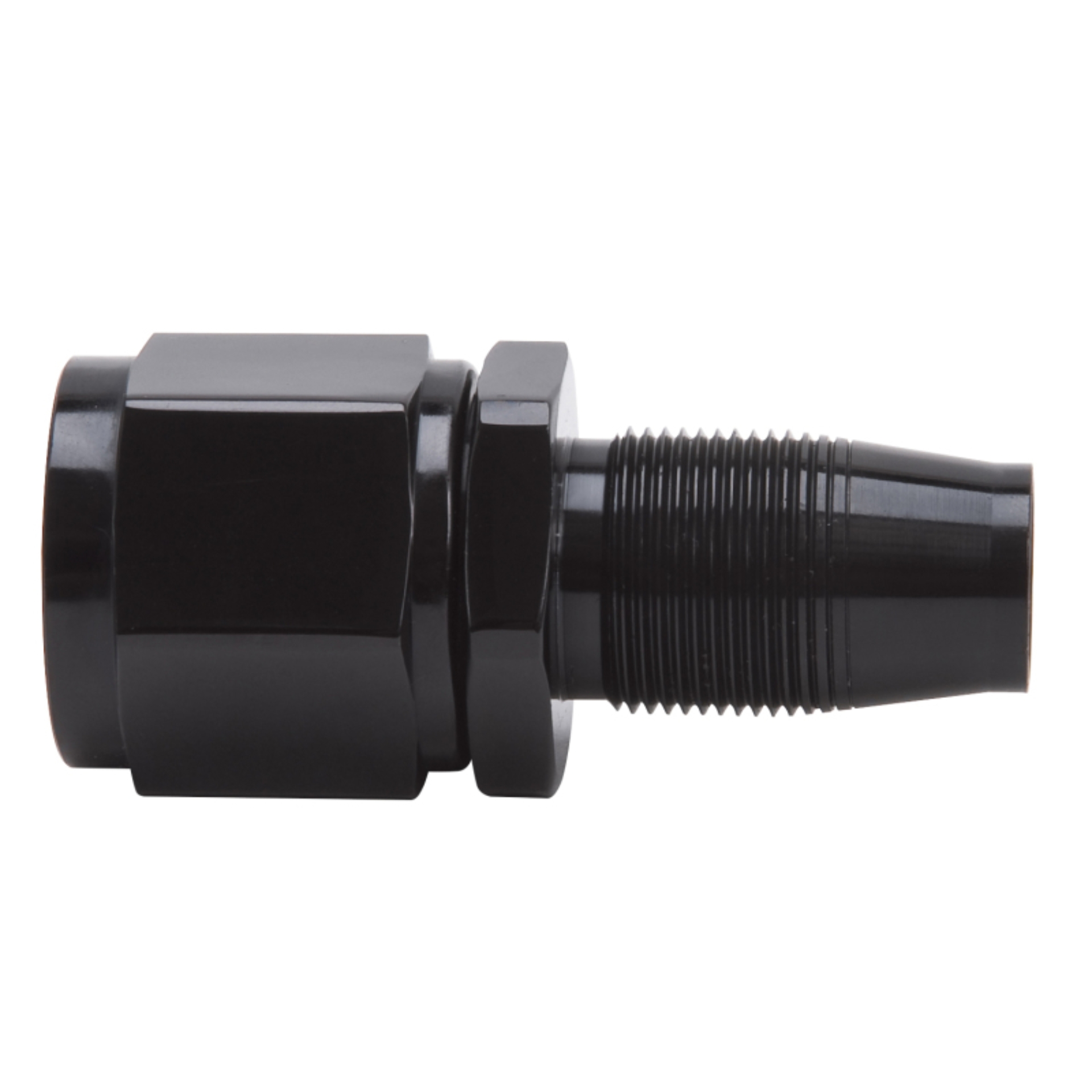 Picture of 10AN 2-Piece Straight Swivel Hose End Without Socket With Black Finish