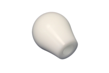 Picture of Torque Solution Delrin Tear Drop Shift Knob (White): Universal 12x1.25