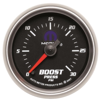 Picture of Autometer Mopar 52.4mm FSE 0-30 PSI Boost Gauge