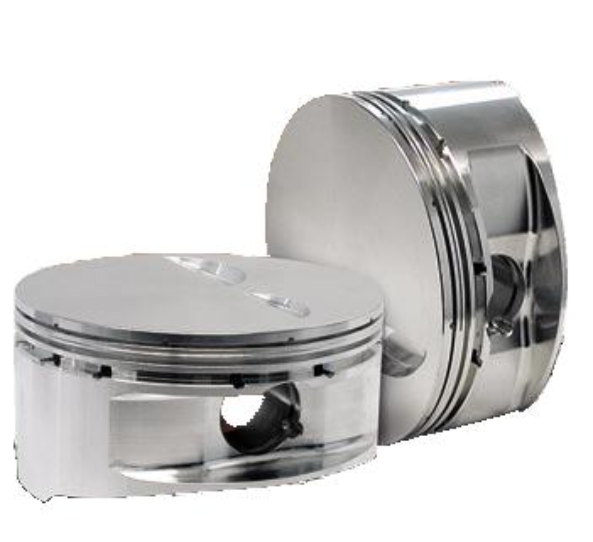 Picture of CP Piston Set for Chevy Late Model SBC 350 Flat Top X Style Forgings/Two Barrel Design-Bore (4.030)