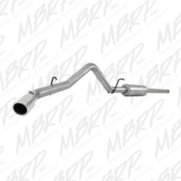 Picture of MBRP 14 Chevy/GMC 1500 Silverado/Sierra 4.3L V6/5.3L V8 Single Side Exit AL 3in Cat Back Exhaust