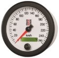 Picture of Autometer Stack Instruments 88MM 0-260 KM/H Programmable Speedometer - White