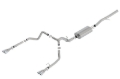 Picture of Borla 19 Chevrolet Silverado/GMC Sierra 1500 6.2L SS Touring Catback Exhaust - Square Chrome Tips