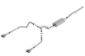 Picture of Borla 19 Chevrolet Silverado/GMC Sierra 1500 6.2L SS Touring Catback Exhaust - Carbon Fiber Tips