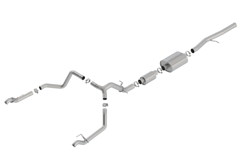 Picture of Borla 19 Chevrolet Silverado/GMC Sierra 1500 6.2L SS (S-Type) Catback Exhaust w/ Factory Tips