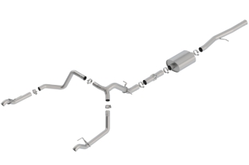 Picture of Borla 19 Chevrolet Silverado/GMC Sierra 1500 6.2L SS ATAK Catback Exhaust w/ Factory Tips