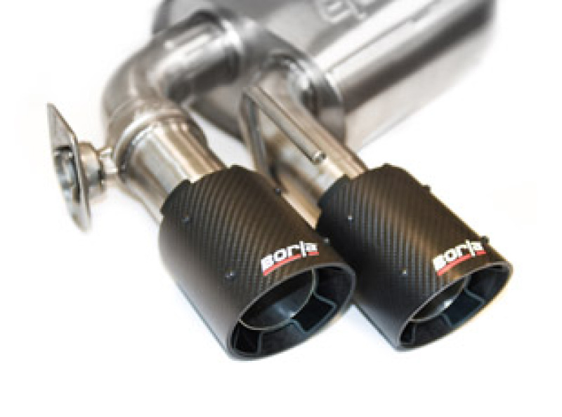 Picture of Borla 19 Chevrolet Silverado/GMC Sierra 1500 6.2L SS (S-Type) Catback Exhaust - Carbon Fiber Tips