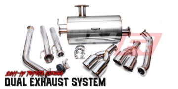 Picture of Weapon R 11-17 Toyota Sienna 3.5L Axle Back Exhaust w/Straight Cut Tips