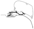 Picture of Thule HideAway Awning Roof Mount Adapter for Dodge ProMaster (For 620001) - Silver