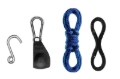 Picture of Thule QuickDraw Ratchet System (For Boat Bow/Stern) Includes (2) 13in. Rope & 4 Hooks - Black/Silver