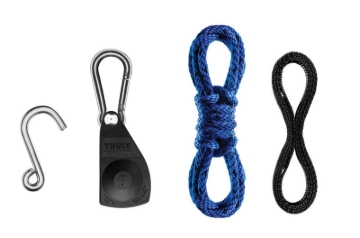 Picture of Thule QuickDraw Ratchet System (For Boat Bow/Stern) Includes (2) 13in. Rope & 4 Hooks - Black/Silver