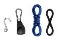 Picture of Thule QuickDraw Ratchet System (For Boat Bow/Stern) Includes (2) 13in. Rope & 4 Hooks - Black/Silver