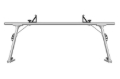 Picture of Thule TracRac SR Sliding Overhead Truck Rack - Compact (RACK ONLY/Req. SR Base Rails) - Silver