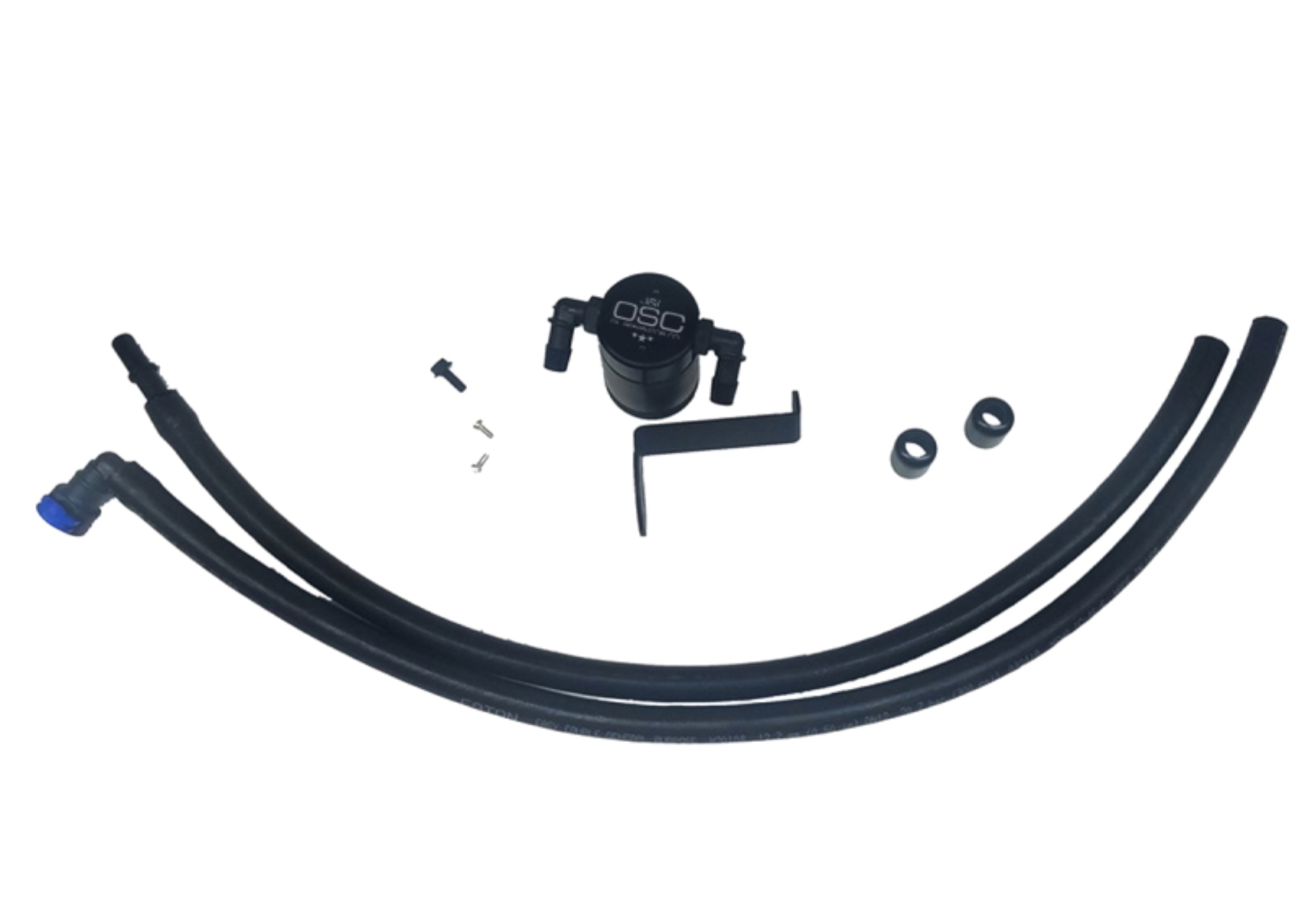 Picture of J&L 2.3L Driver Side Oil Separator 3.0 - Blk Anodized - 3037D-B