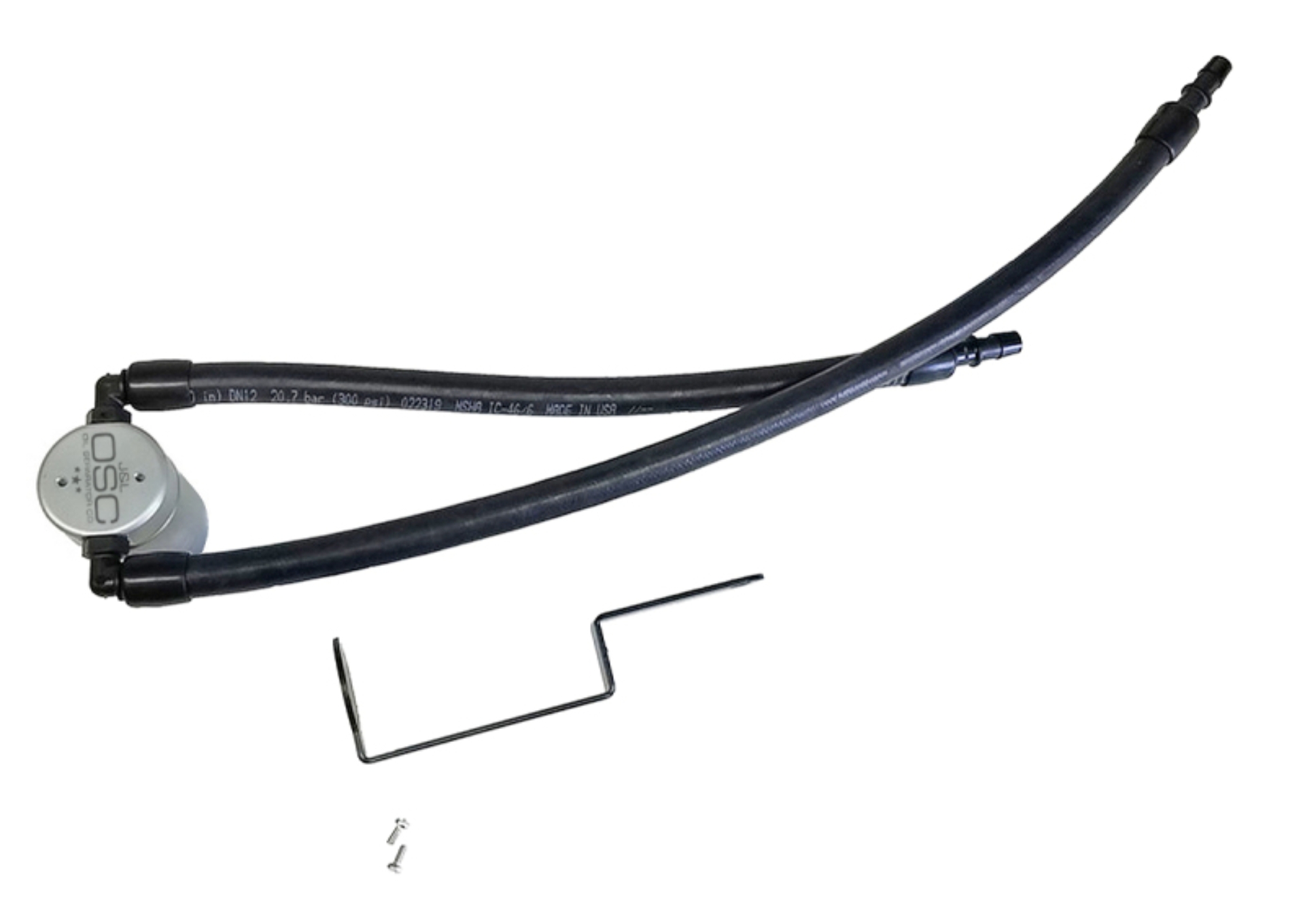Picture of J&L 11-25 Jeep Grand Cherokee 5.7L Passenger Side Oil Separator 3.0 - Clear Anodized