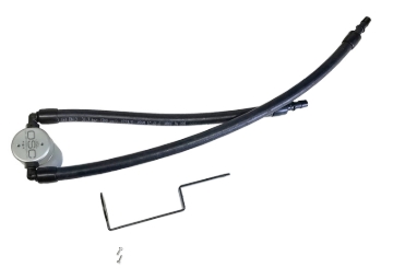 Picture of J&L 11-25 Jeep Grand Cherokee 5.7L Passenger Side Oil Separator 3.0 - Clear Anodized
