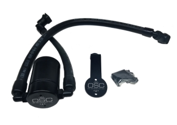 Picture of J&L 2011-2017 Ford Mustang GT Driver Side Oil Separator 3.0 - Black Anodized