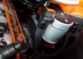 Picture of J&L 2011-2017 Ford Mustang GT Driver Side Oil Separator 3.0 - Clear Anodized