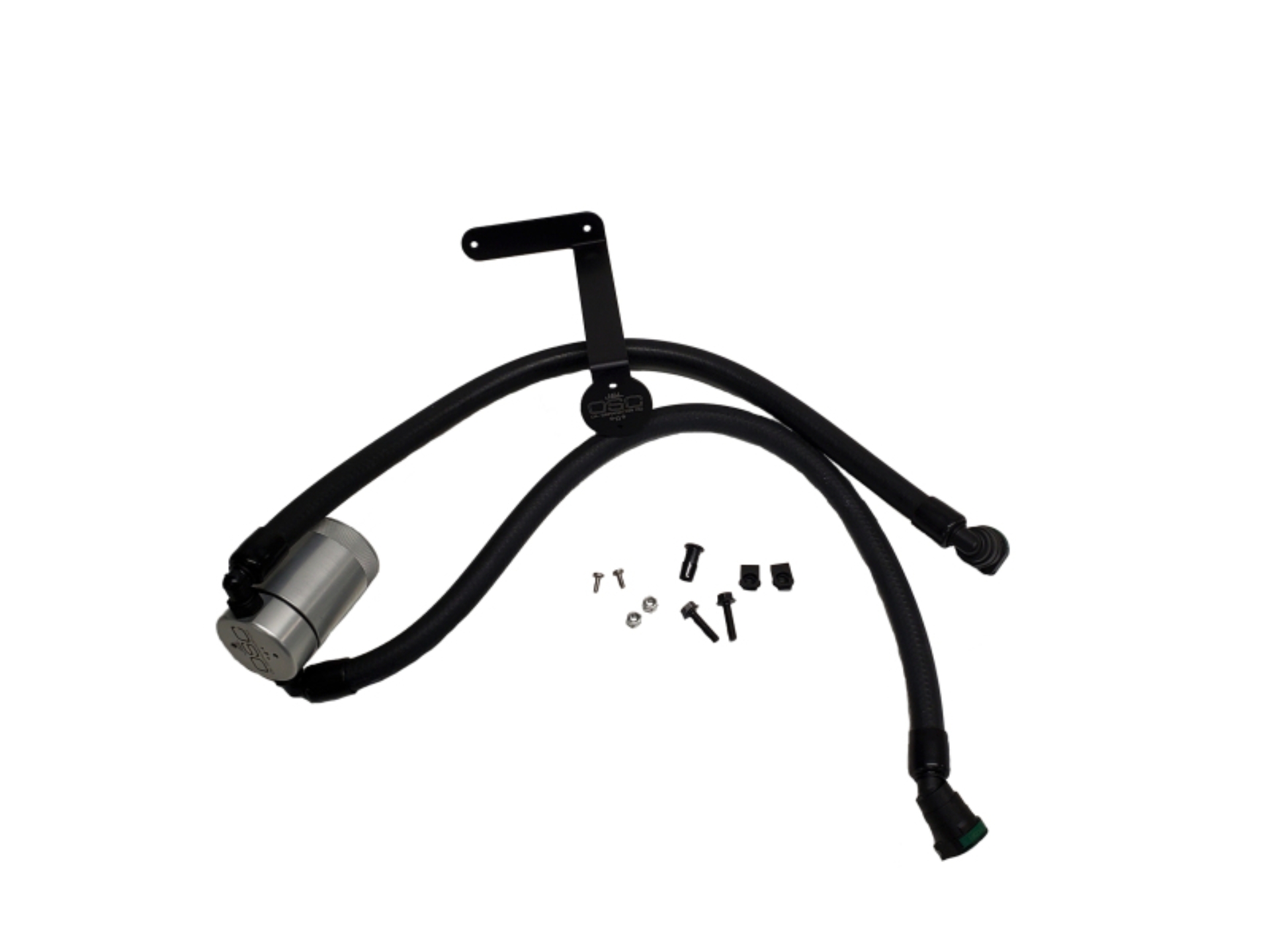 Picture of J&L 2011-2025 Ford F-150 2.7L/3.5L/5.0L Passenger Side Oil Separator 3.0 - Clear Anodized