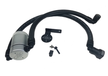 Picture of J&L 11-17 Ford F-150 5.0L / 11-14 Ford F-150 6.2L Driver Side Oil Separator 3.0 - Clear Anodized