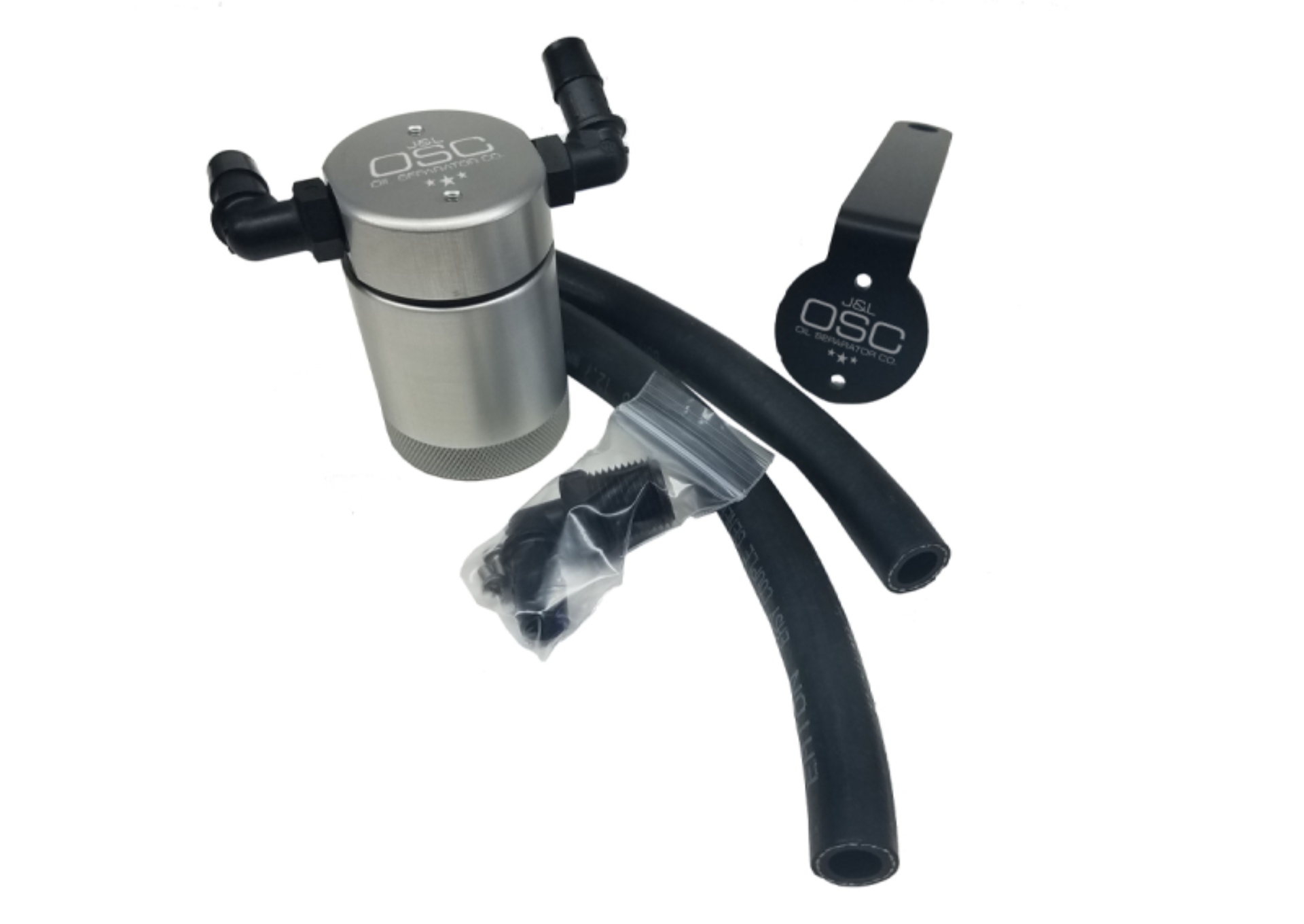 Picture of J&L 99-04 Ford Mustang SVT Cobra Passenger Side Oil Separator 3.0 - Clear Anodized
